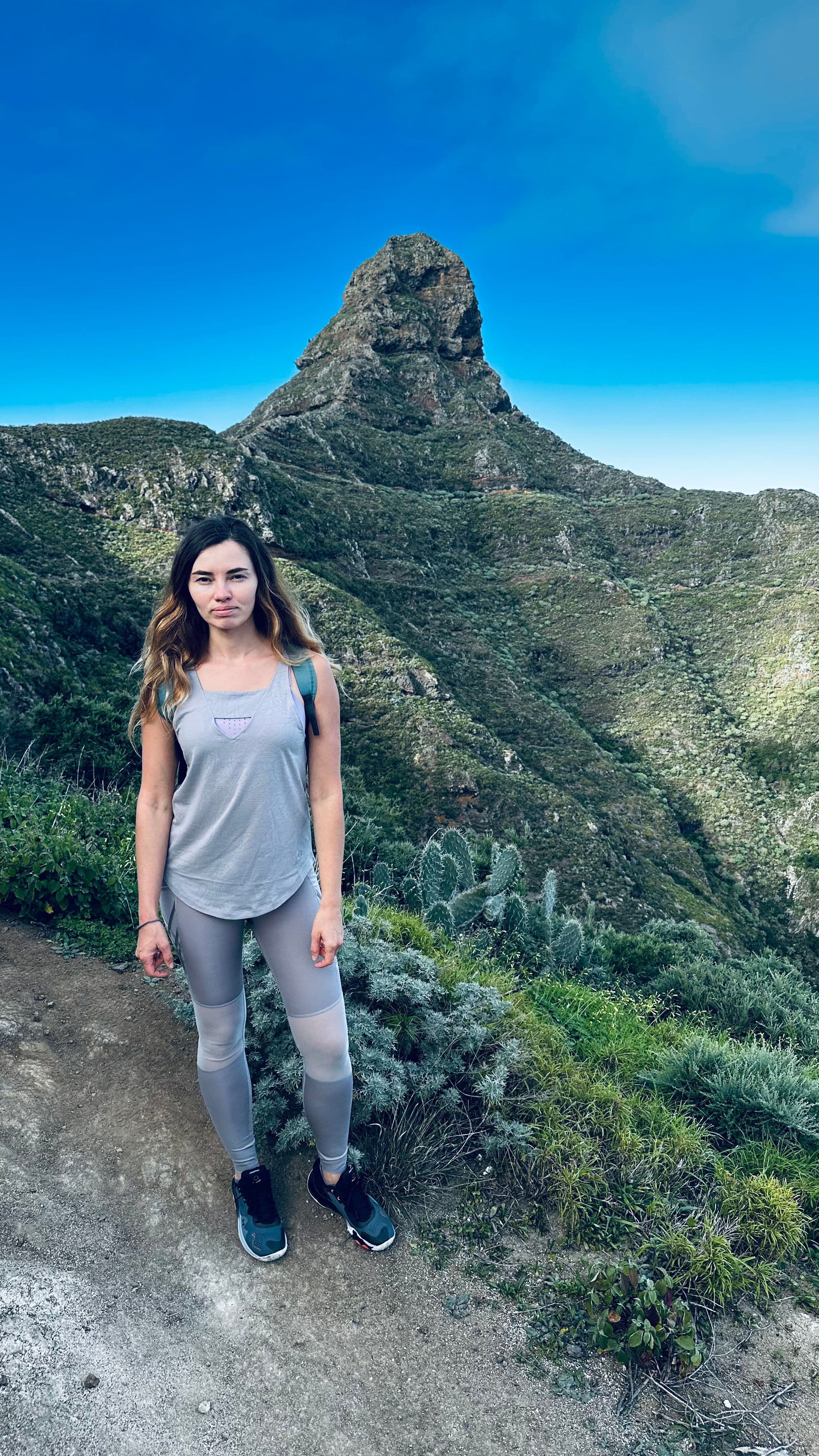 Julia on an Anaga ridge